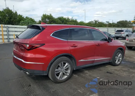 2022 Acura Mdx z USA, uszkodzony, nr VIN 5J8YD9H38NL001544